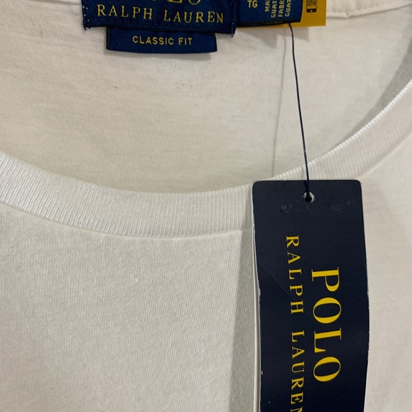 NWT Polo Ralph Lauren Racing Bear L/S Crewneck T-Shirt White Men's Size X-Large - Picture 4 of 12
